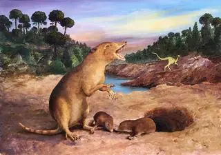 Brasilodon quadrangularis - wizja artystyczna