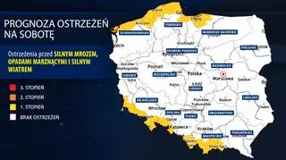 Prognoza zagrożeń IMGW na sobotę