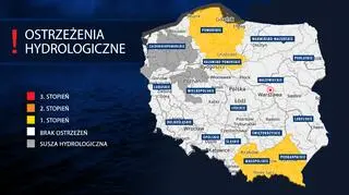 Ostrzeżenia hydrologiczne IMGW