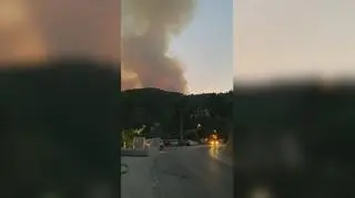 Pożar na wyspie Korfu