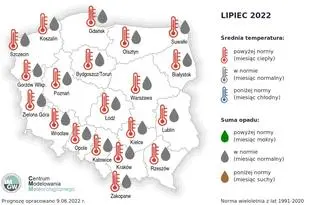 Prognoza pogody na lipiec 2022 według IMGW