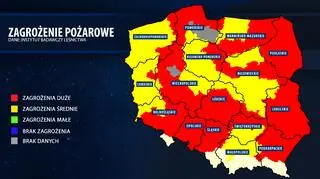 Zagrożenie pożarowe w Polsce