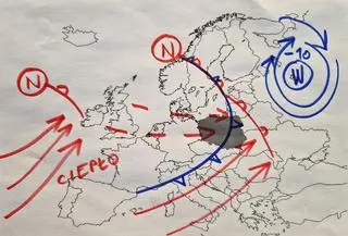 Sytuacja baryczna nad Europą
