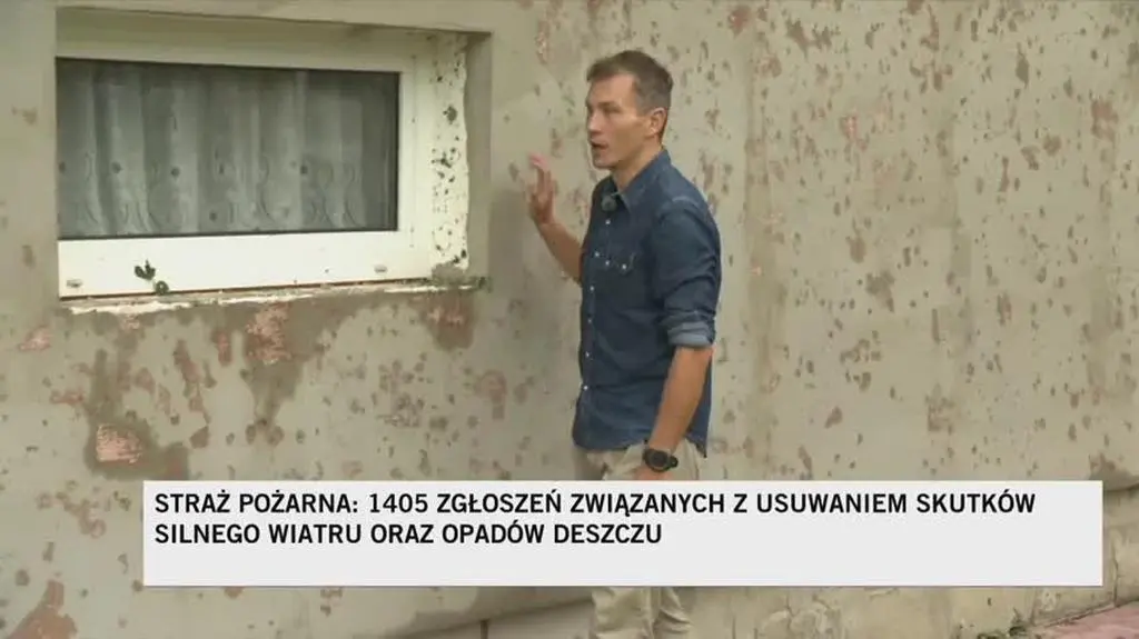 Zniszczenia po burzach w Małopolsce 