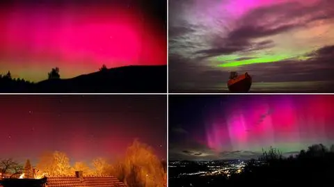 Kolejne fotografie "świateł północy". Tak jaśniała nad nami zorza polarna