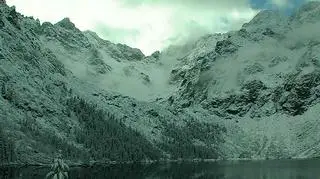 Morskie Oko, widok na Rysy - 12.11.23