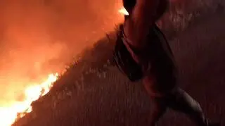Ognisty żywioł na nagraniu. Nie żyje strażak