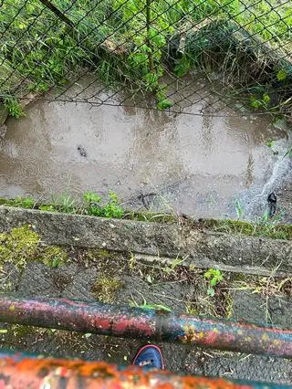 Zalania po burzy w miejscowości Słupca 