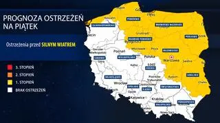 Prognoza zagrożeń IMGW na piątek