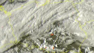 Wyładowania atmosferyczne nad Polską w sobotę, godz. 18