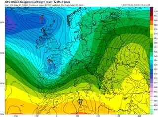 Polska między obszarami ciepła i chłodu, wstępna prognoza na 31.03.24