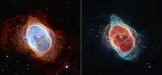 Mgławica planetarna Pierścień Południowy (NGC 3132, znana też jako Rozerwana Ósemka), czyli obłok gazu wokół umierającej gwiazdy