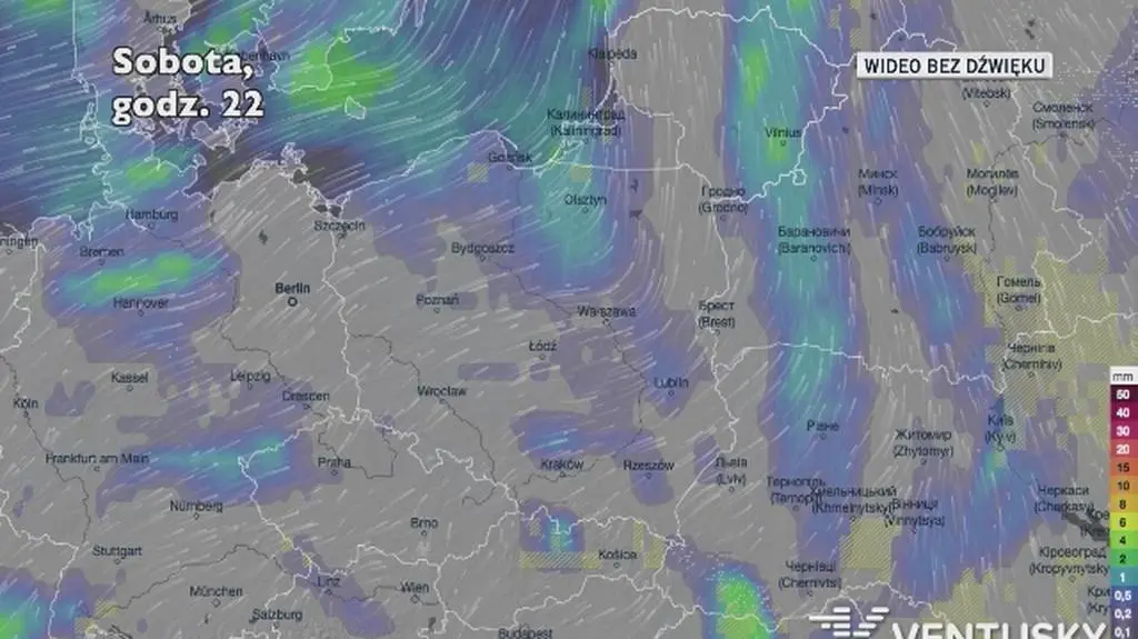 Prognozowane opady w najbliższych dniach