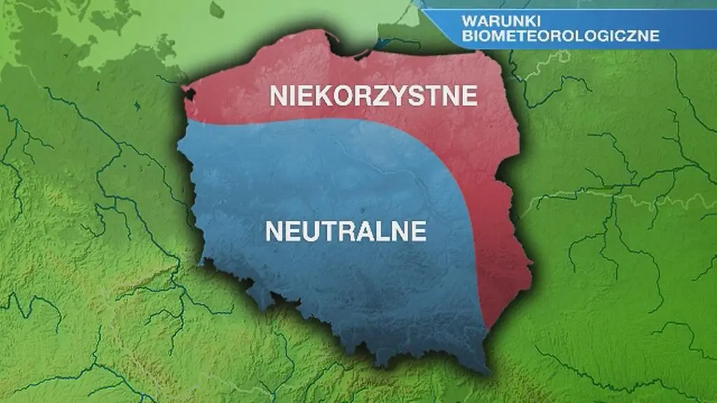Warunki biometeo w poniedziałek