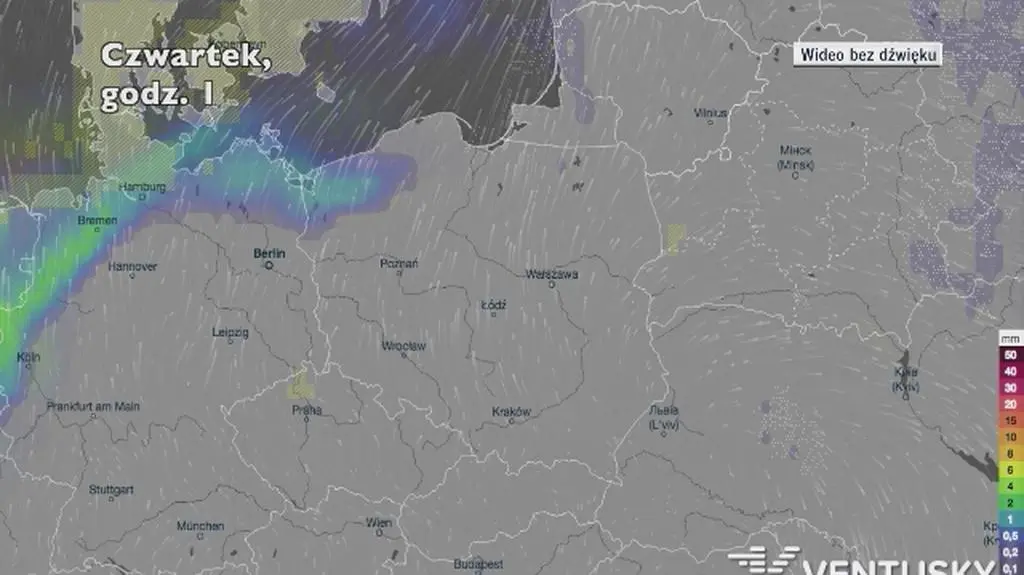 Opady w najbliższych dniach