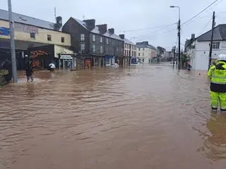 Zalane ulice w Cork