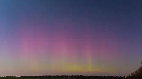 Zorza polarna zalśniła nad Polską. Zdjęcia dostaliśmy na Kontakt 24 