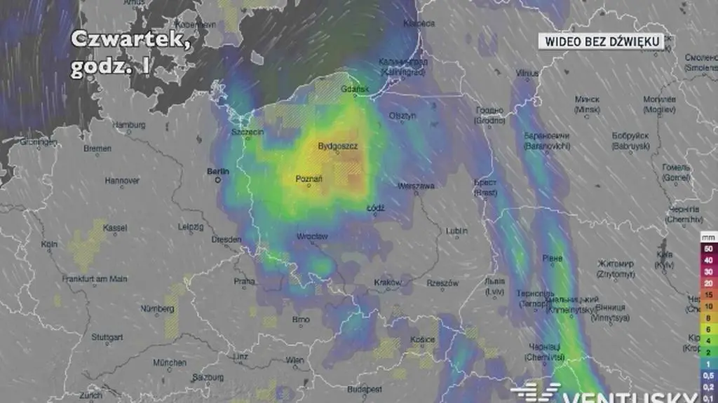 Opady deszczu w ciągu najbliższych dni 