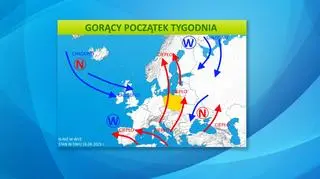 Gorący początek tygodnia