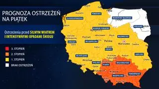 Prognoza zagrożeń IMGW na piątek