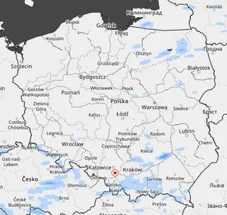 Prognoza opadów śniegu na niedzielę 24.03 ok. godz. 14