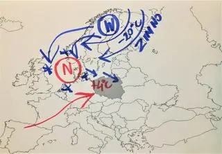 Sytuacja pogodowa nad Europą