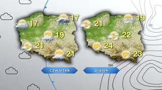 Prognoza pogody na czwartek i piątek