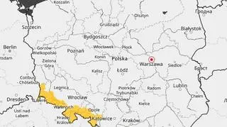 Prognoza zagrożeń IMGW na wtorek
