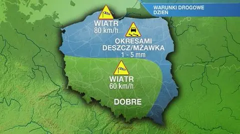 Warunki drogowe w czwartek