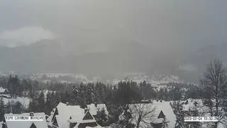 Kościelisko - widok na Czerwone Wierchy, 4 lutego