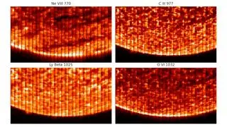 Cztery różne warstwy Słońca zaobserwowane przez sondę Solar Orbiter
