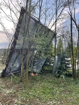 Zniszczenia w powiecie dąbrowskim