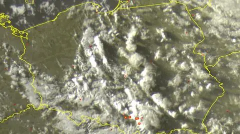 Burze w Polsce w poniedziałek, godz. 20