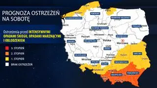 Prognoza zagrożeń IMGW na sobotę