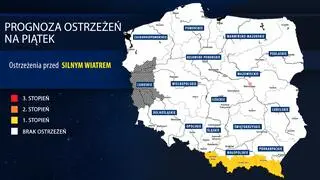Prognoza zagrożeń IMGW na piątek
