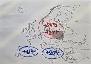 W Polsce gorąco, na południu Europy chłodniej