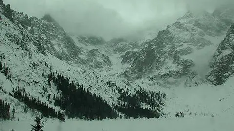 Morskie Oko, widok na Rysy, 20 lutego
