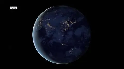 Kula ziemska nocą (NASA)