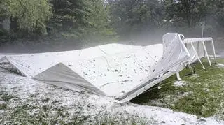 Grad spadł w miejscowości Kolnica (woj. wielkopolskie) 