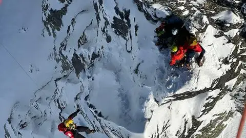 Ewakuacja taterników na Kozich Czubach