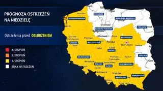 Prognoza zagrożeń IMGW na niedzielę