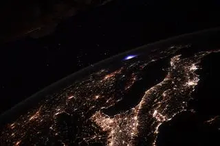 Zjawisko zaobserwowane przez astronautę z ISS