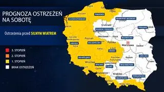 Prognoza zagrożeń IMGW na sobotę
