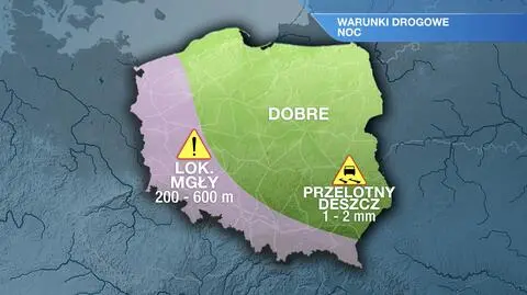 Warunki drogowe w nocy