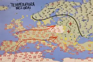 Temperatura w Europie 31.12.2021