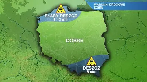 Warunki drogowe w niedzielę