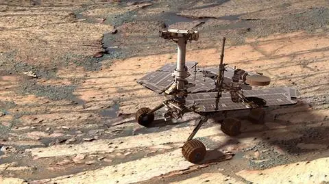 Wizja artystyczna łazika Opportunity na Marsie