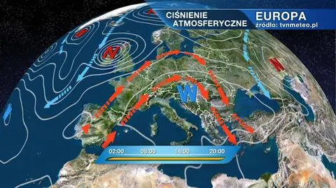 Sytuacja baryczna nad Europą