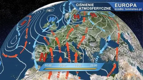 Ciśnienie atmosferyczne nad Europą