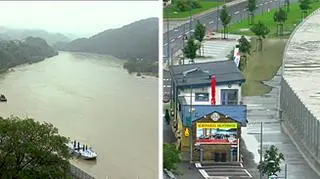Grein w chwili przejścia fali kulminacyjnej